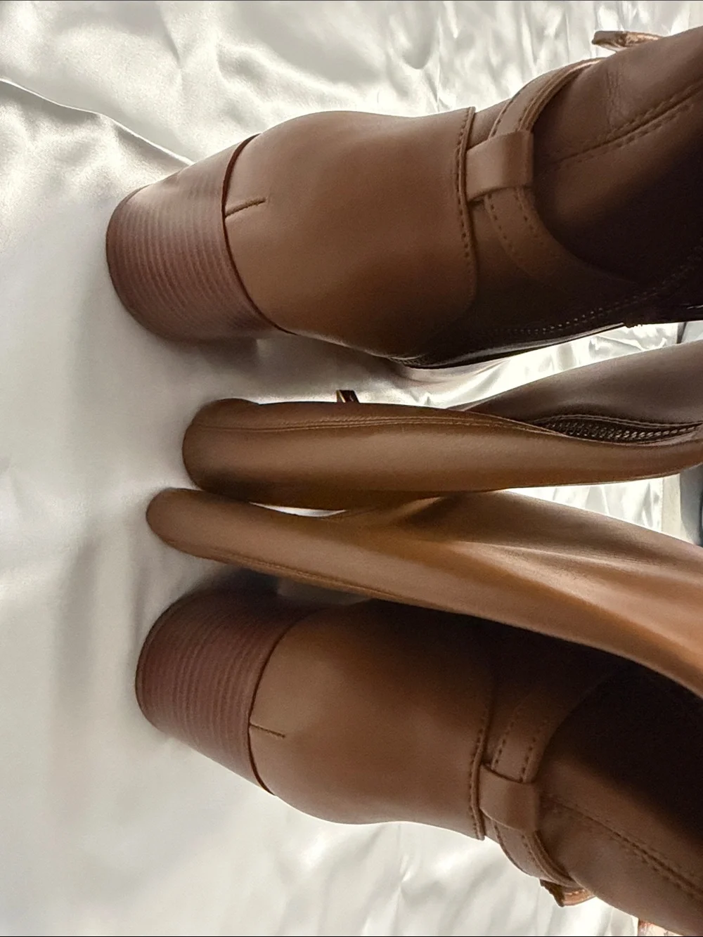 Michael Kors Chestnut Brown Knee High  Block Heel Boots